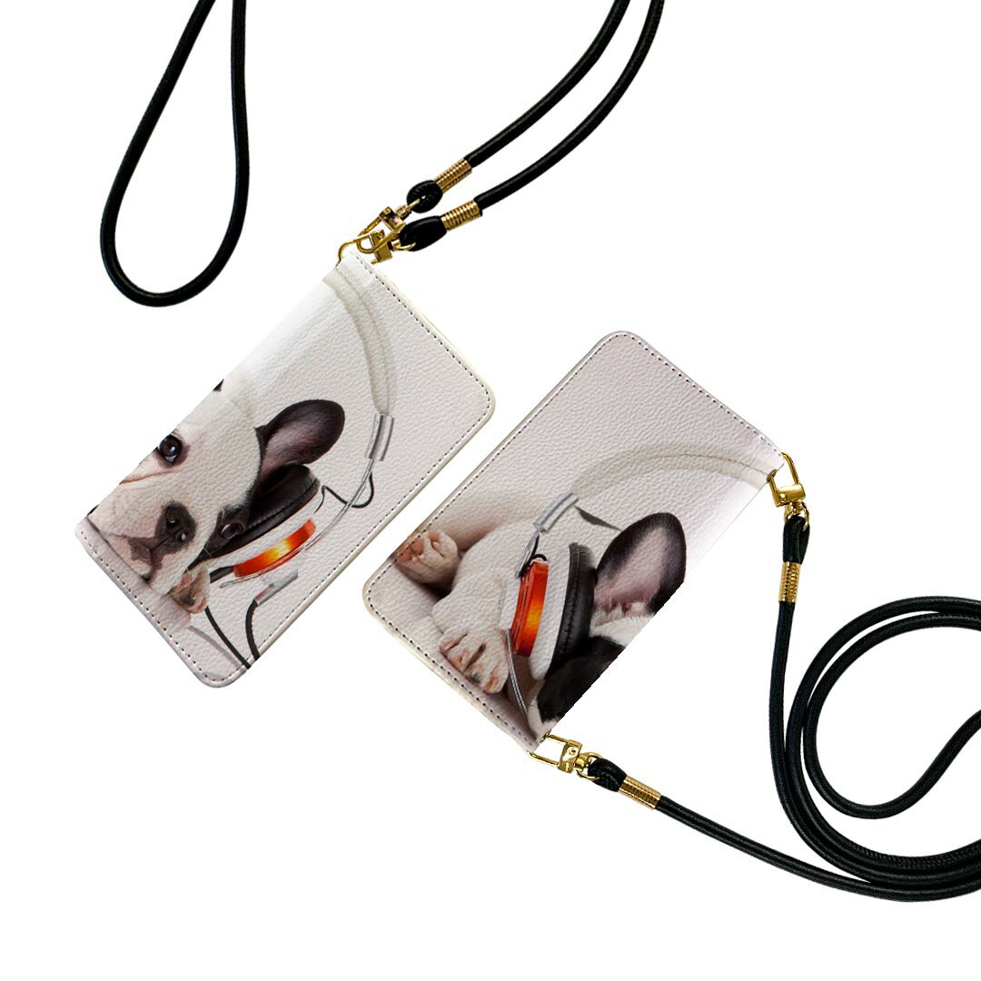 商品特徴・ショルダー付き手帳型スマホケース・シームレスな全面デザイン（内側は落ち着いたオフホワイト）・外側は高品質の人工革を使用・内側にはスマホを装着するケースが付属・機種専用のカメラホール仕様でケースを装着したままの撮影が可能・ワンセグや...