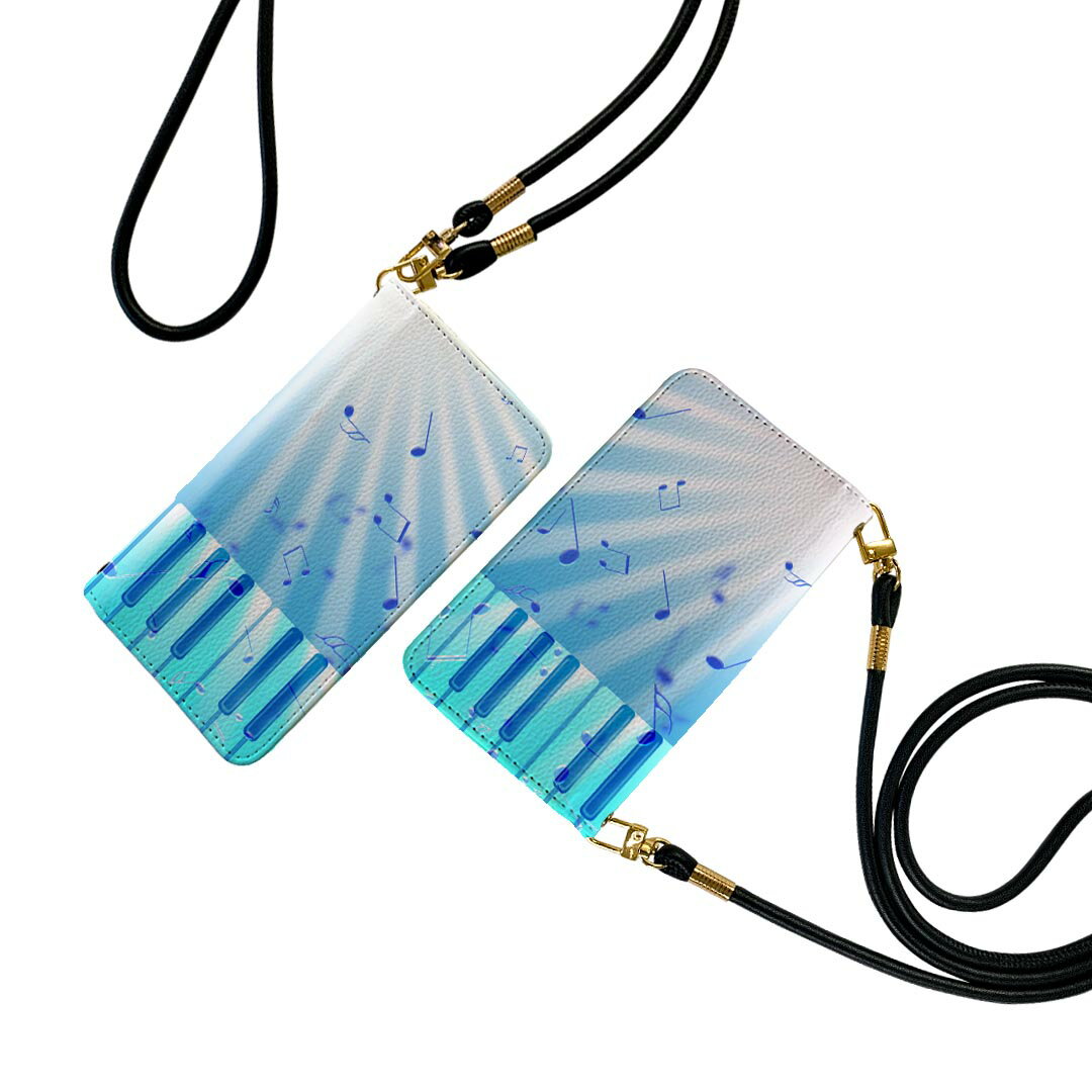 商品特徴・ショルダー付き手帳型スマホケース・シームレスな全面デザイン（内側は落ち着いたオフホワイト）・外側は高品質の人工革を使用・内側にはスマホを装着するケースが付属・機種専用のカメラホール仕様でケースを装着したままの撮影が可能・ワンセグや動画の視聴に便利な横置きスタンド機能・ICカードなどを2枚まで収納できるカードスロット付き・マグネットフリップで開け閉めカンタン注意事項商品画像はサンプルイメージですので、ご覧の環境によっては多少色味に違いを感じる場合がございます。イメージと違った、モニターと色味が異なるという理由での交換や返金はご対応出来かねます。 ショルダーとカバーのみの販売で本体は付属しません。ワイヤレス充電対応機種についてはお使いの機器や環境により反応しない場合があります。その場合お手数ですがケースから外してお使い下さい。卓上ホルダ及びワイヤレスでの充電は保障の対象外となります。こちらは無地のレザーにデザインをプリントした商品で、デコなどの加工はございません。凹凸や光沢があるように見えたり布地や金属を素材にしたように見える商品もありますが、デザインの図版によるものです。撮影時にカバーが映り込む恐れがあるため、カメラ用の穴は若干大きめに開けています。カメラ穴の位置にわずかなズレが生じる場合がございます。また印刷時に微妙な画像のズレが生じる場合がございます。ご注文後に1点1点制作する受注生産品のため、不良品以外のご返品や交換は固くお断り致します。機種の選択間違いも保証対象外となりますため、ご注文の際は必ず機種をご確認下さい。発送について完全受注生産のハンドメイド商品となりますので、既製品と比べて発送までお時間を頂いています。 基本的に決済確認後、通常で3営業日程度、最大で10営業日程度での発送となります。繁忙期や休業日明けの場合はさらに時間がかかる場合があります。 その際には別途メールにてご連絡致します。メール便の場合、発送日から到着までに2?4日ほどかかる場合が多く、紛失などの保障もご対応できかねます。あらかじめご了承下さい。