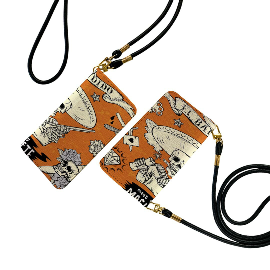 商品特徴・ショルダー付き手帳型スマホケース・シームレスな全面デザイン（内側は落ち着いたオフホワイト）・外側は高品質の人工革を使用・内側にはスマホを装着するケースが付属・機種専用のカメラホール仕様でケースを装着したままの撮影が可能・ワンセグや...