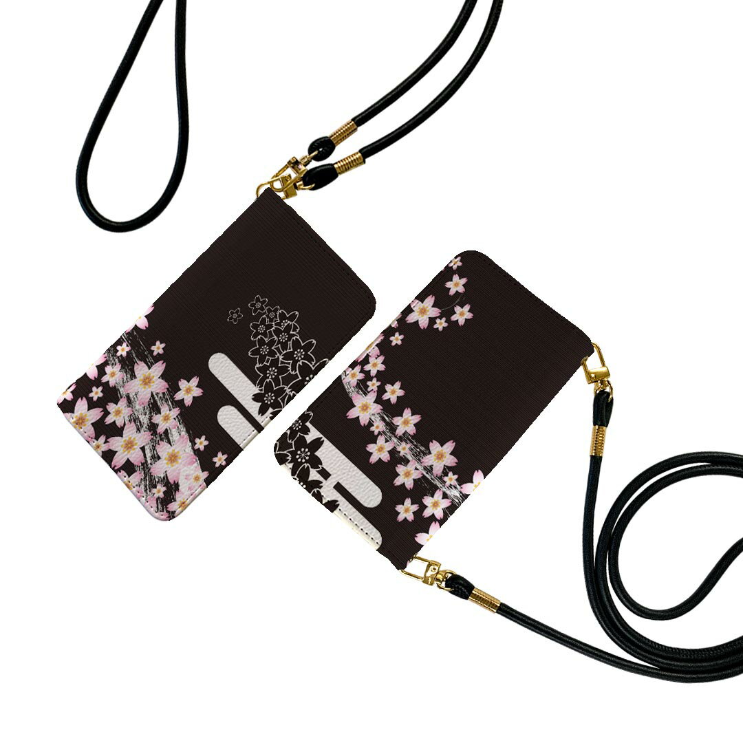 商品特徴・ショルダー付き手帳型スマホケース・シームレスな全面デザイン（内側は落ち着いたオフホワイト）・外側は高品質の人工革を使用・内側にはスマホを装着するケースが付属・機種専用のカメラホール仕様でケースを装着したままの撮影が可能・ワンセグや...