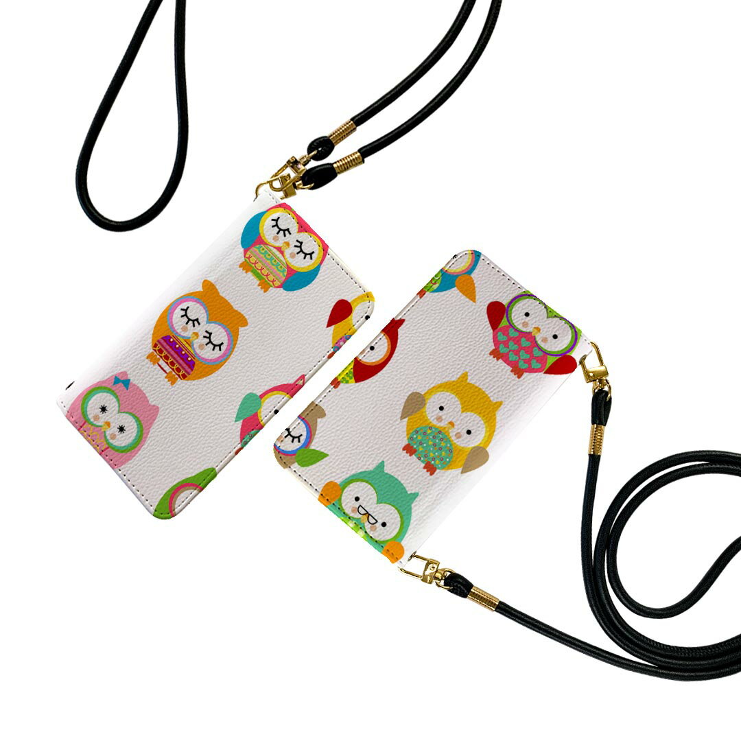 商品特徴・ショルダー付き手帳型スマホケース・シームレスな全面デザイン（内側は落ち着いたオフホワイト）・外側は高品質の人工革を使用・内側にはスマホを装着するケースが付属・機種専用のカメラホール仕様でケースを装着したままの撮影が可能・ワンセグや...