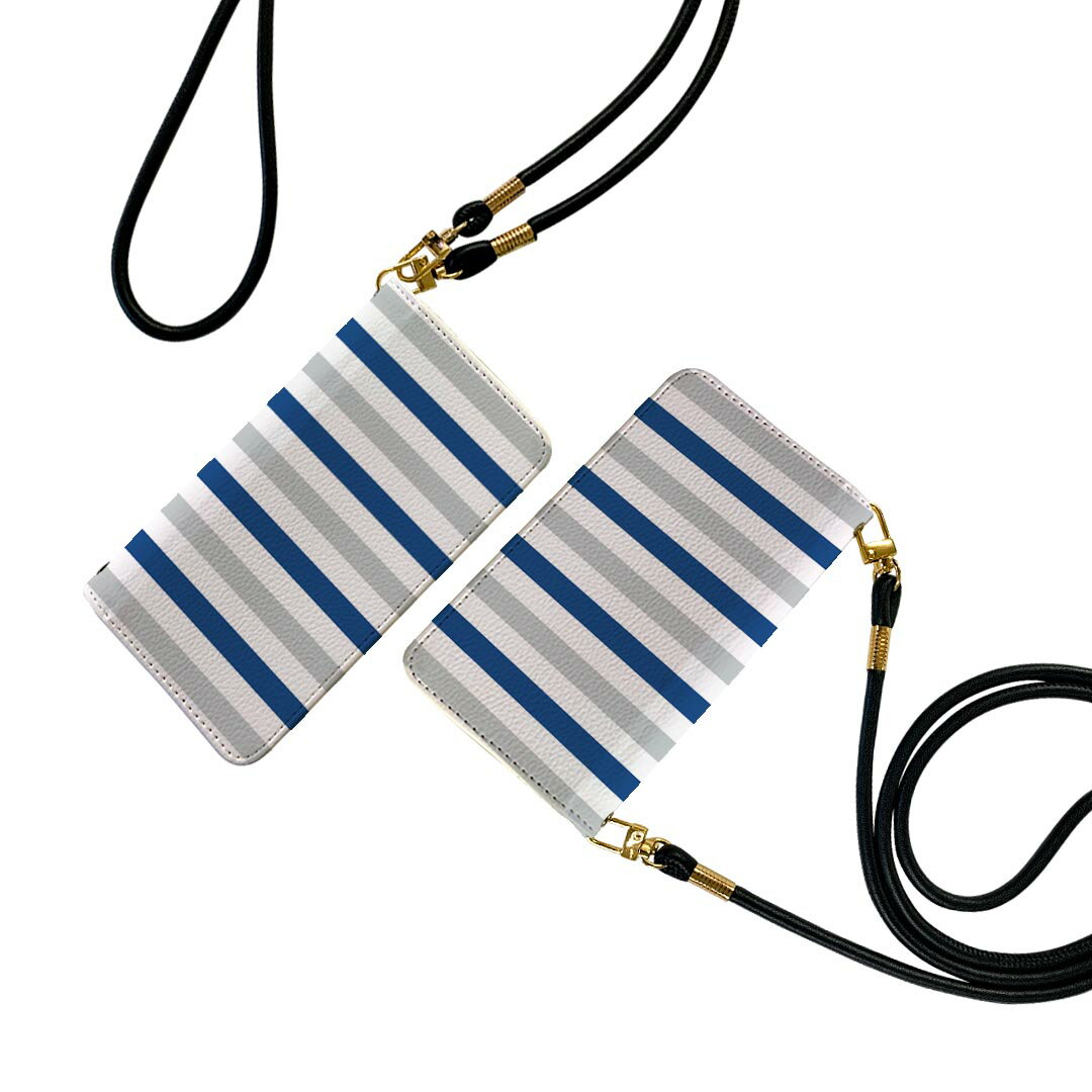 商品特徴・ショルダー付き手帳型スマホケース・シームレスな全面デザイン（内側は落ち着いたオフホワイト）・外側は高品質の人工革を使用・内側にはスマホを装着するケースが付属・機種専用のカメラホール仕様でケースを装着したままの撮影が可能・ワンセグや...