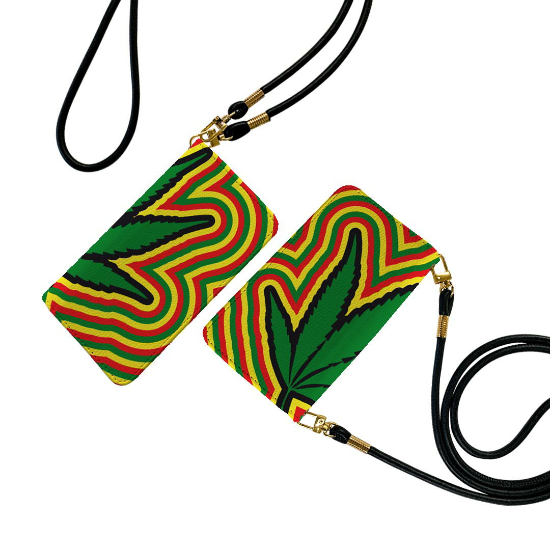 Pixel4 Google グーグル ピクセル4 pixel4 ストラップ付き ケース ショルダー スマホ 落下防止 手帳型 マグネット式 ピタッと閉まる スマホカバー 肩掛け 斜めかけ 011825 レゲエ　植物　音楽