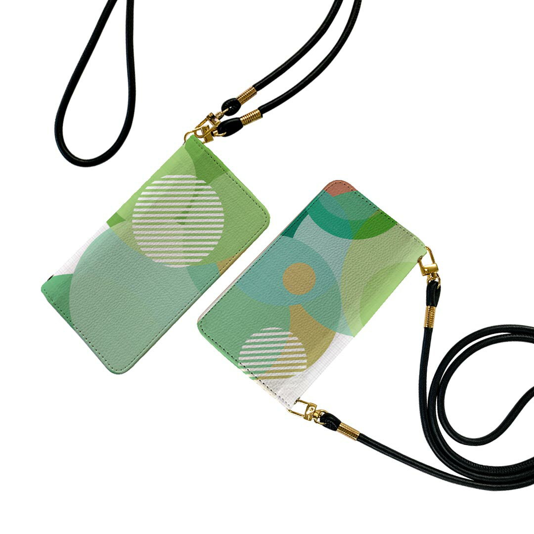 商品特徴・ショルダー付き手帳型スマホケース・シームレスな全面デザイン（内側は落ち着いたオフホワイト）・外側は高品質の人工革を使用・内側にはスマホを装着するケースが付属・機種専用のカメラホール仕様でケースを装着したままの撮影が可能・ワンセグや...