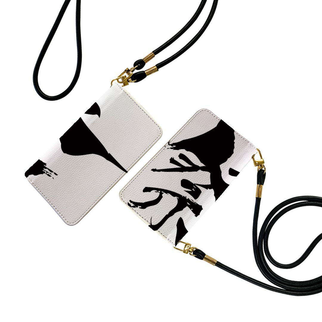 Pixel 8 用 手帳型 ケース ストラップ付き ケース ショルダー スマホ 落下防止 手帳型 マグネット式 ピタッと閉まる スマホカバー 肩掛け 斜めかけ 013268 祭　文字　漢字