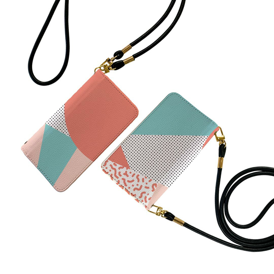 商品特徴・ショルダー付き手帳型スマホケース・シームレスな全面デザイン（内側は落ち着いたオフホワイト）・外側は高品質の人工革を使用・内側にはスマホを装着するケースが付属・機種専用のカメラホール仕様でケースを装着したままの撮影が可能・ワンセグや...