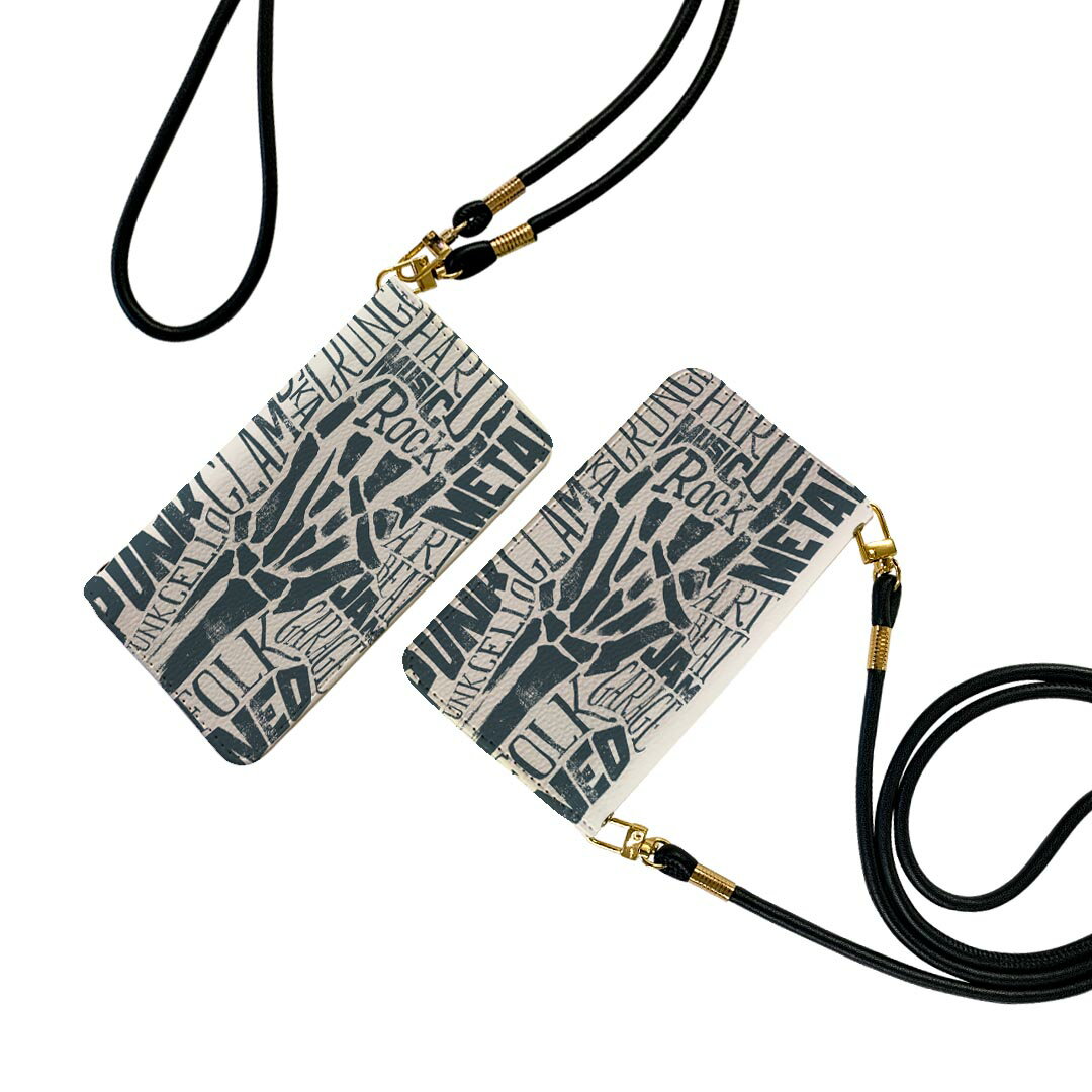 商品特徴・ショルダー付き手帳型スマホケース・シームレスな全面デザイン（内側は落ち着いたオフホワイト）・外側は高品質の人工革を使用・内側にはスマホを装着するケースが付属・機種専用のカメラホール仕様でケースを装着したままの撮影が可能・ワンセグや...