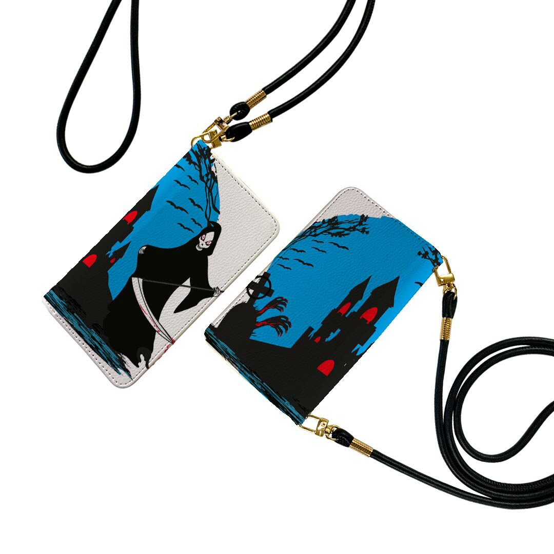 Disney Mobile on docomo DM-01K ストラップ付き dm01k ケース ショルダー スマホ 落下防止 手帳型 マグネット式 ピタッと閉...