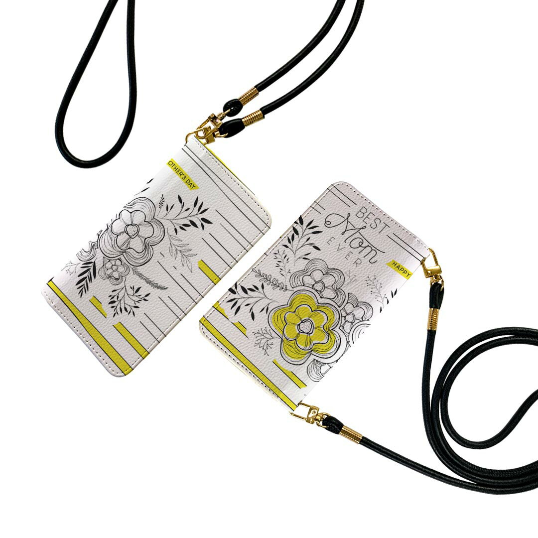 商品特徴・ショルダー付き手帳型スマホケース・シームレスな全面デザイン（内側は落ち着いたオフホワイト）・外側は高品質の人工革を使用・内側にはスマホを装着するケースが付属・機種専用のカメラホール仕様でケースを装着したままの撮影が可能・ワンセグや...