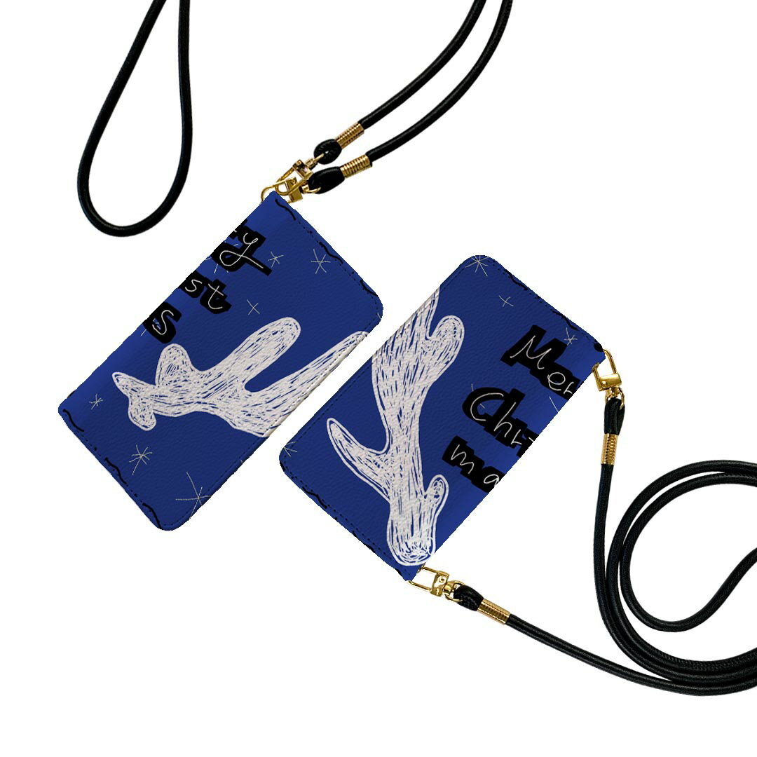 iPhone15promax 6.7インチ 専用 各キャリア iPhone15 Pro Max プロマックス 共通対応 ケース ショルダー スマホ 落下防止 手帳型 マグネット式 ピタッと閉まる スマホカバー 肩掛け 斜めかけ 016284 クリスマス　角