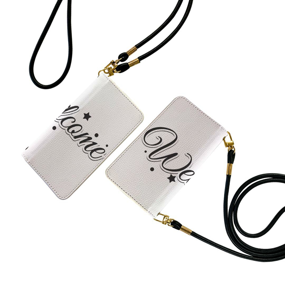 商品特徴・ショルダー付き手帳型スマホケース・シームレスな全面デザイン（内側は落ち着いたオフホワイト）・外側は高品質の人工革を使用・内側にはスマホを装着するケースが付属・機種専用のカメラホール仕様でケースを装着したままの撮影が可能・ワンセグや...