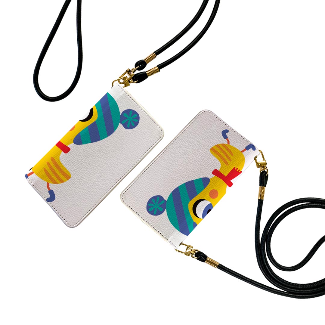 Galaxy A22 5G SC-56B ギャラクシー ストラップ付き sc56b ケース ショルダー スマホ 落下防止 手帳型 マグネット式 ピタッと閉まる スマホカバー 肩掛け 斜めかけ 019030 イラスト アニマル キッズ(2.0)