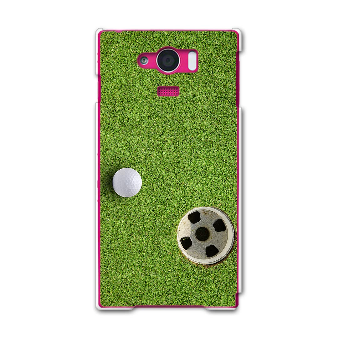 SHV31 AQUOS SERIE mini アクオスセリエミニ shv31 au エーユー スマホ カバー スマホケース スマホカバー PC ハードケース ゴルフ　ショット　芝生 スポーツ 000206