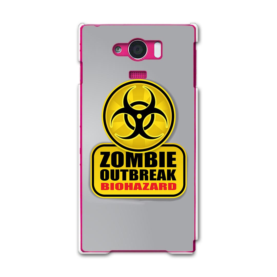 SHV31 AQUOS SERIE mini アクオスセリエミニ shv31 au エーユー スマホ カバー スマホケース スマホカバー PC ハードケース 標識 ゾンビ バイオハザード ユニーク 001180