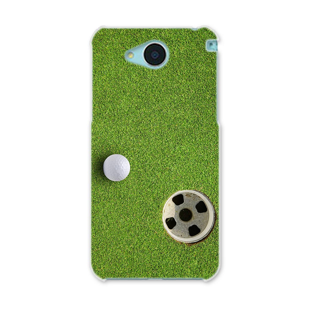 SHV35 AQUOS U アクオス ユー shv35 au エーユー カバー スマホケース スマホカバー PC ハードケース ゴルフ　ショット　芝生 スポーツ 000206