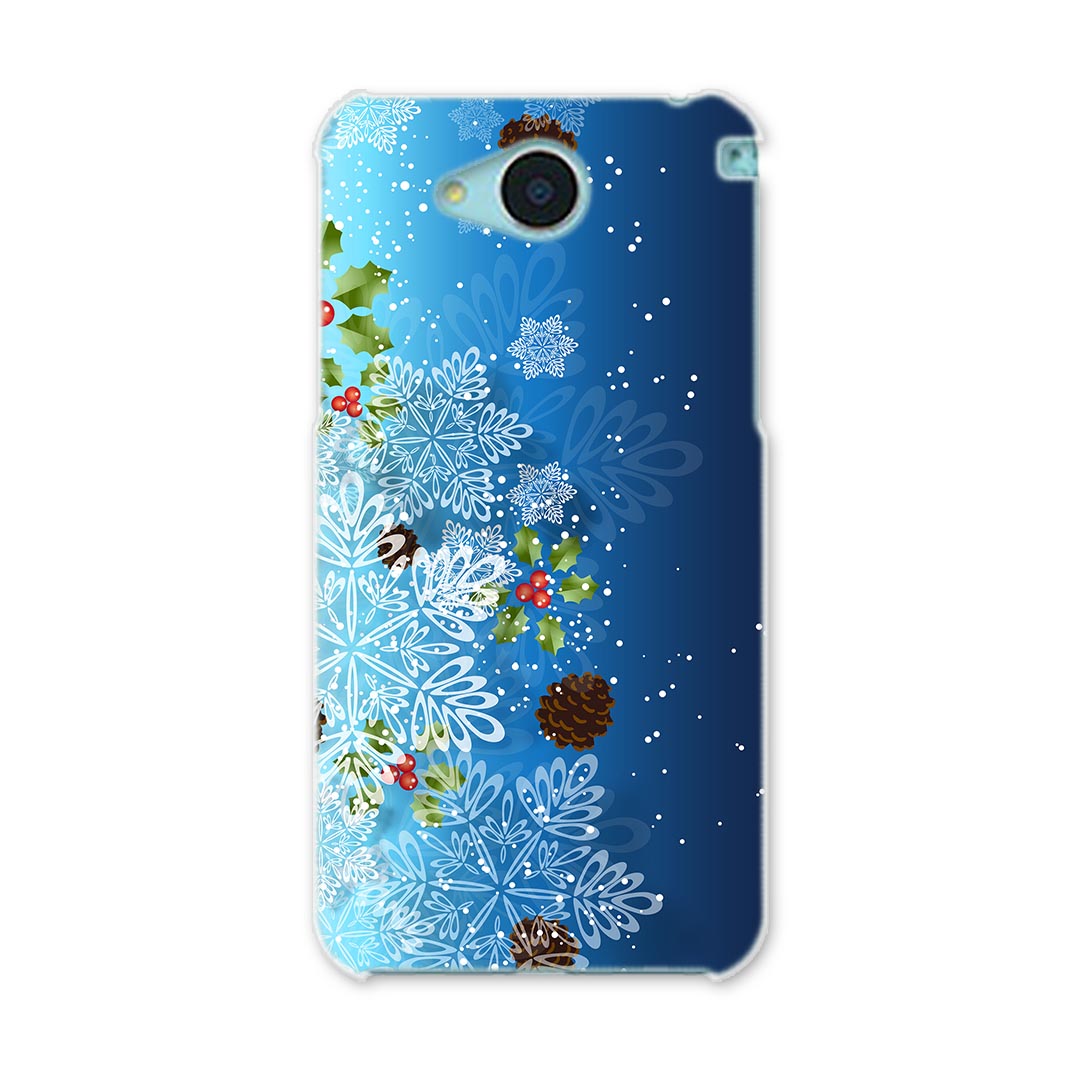 SHV35 AQUOS U アクオス ユー shv35 au エーユー カバー スマホケース スマホカバー PC ハードケース 雪　結晶　クリスマス ラグジュア..