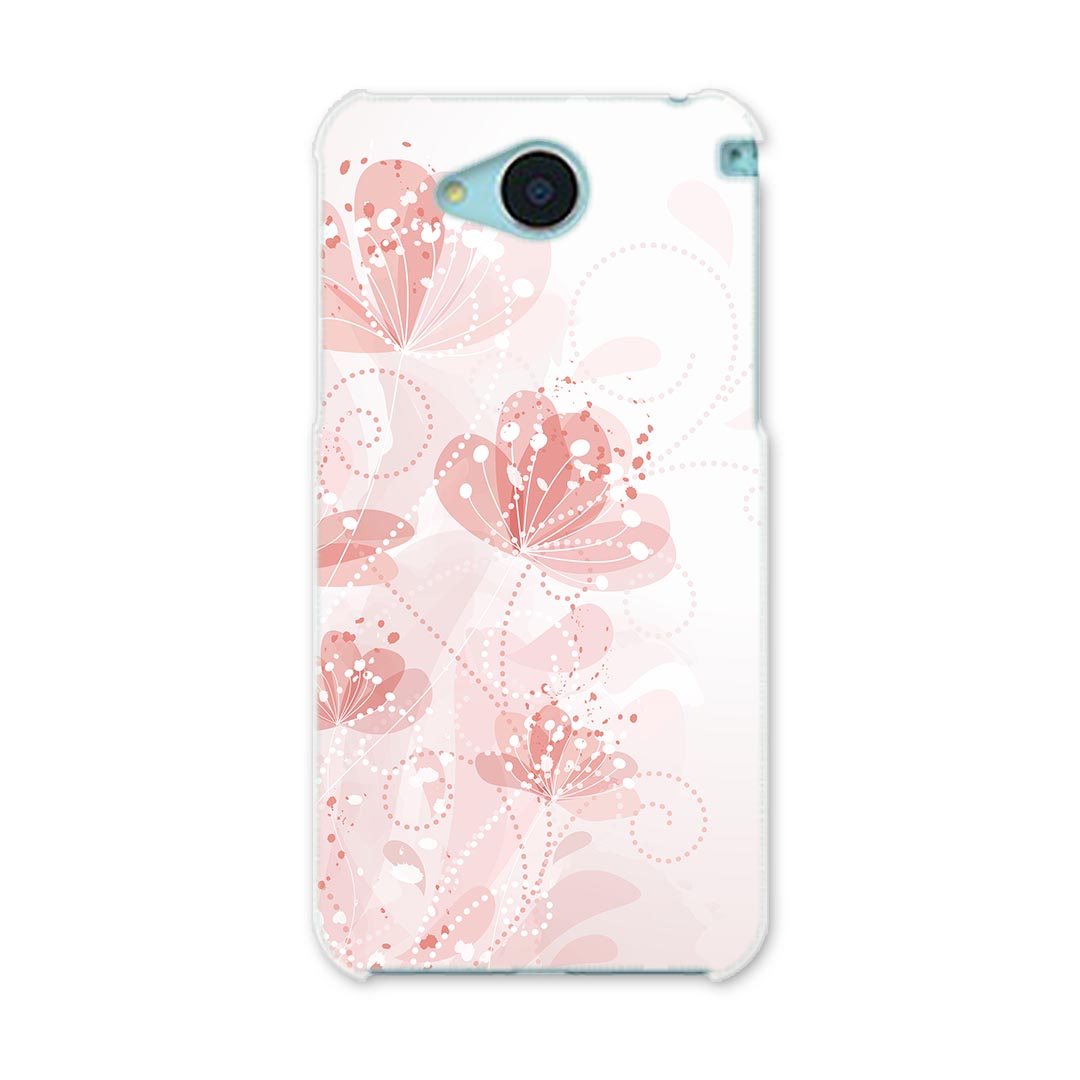 SHV35 AQUOS U アクオス ユー shv35 au エーユー カバー スマホケース スマホカバー PC ハードケース 花　フラワー　ピンク フラワー 004688