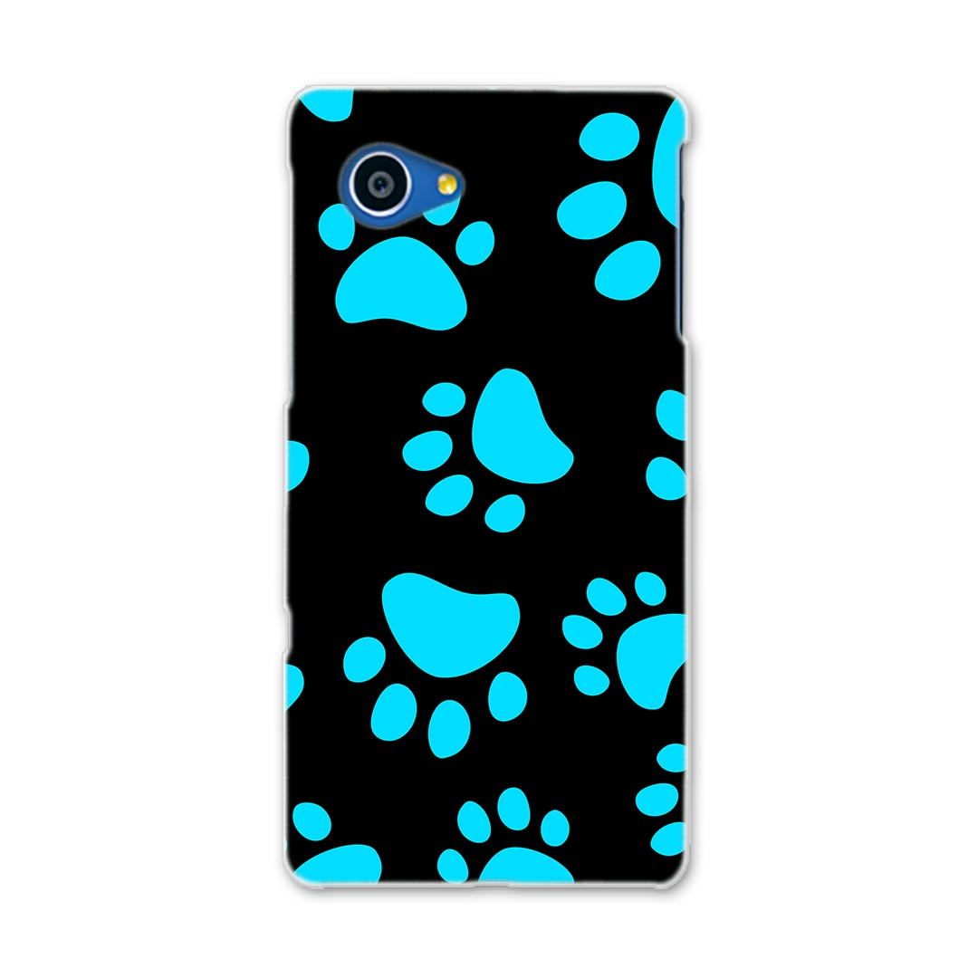 SHV38 AQUOS SERIE mini セリエ ミニ shv38 au エーユー スマホ カバー スマホケース スマホカバー PC ハードケース 足跡 犬 模様 アニマル 000063