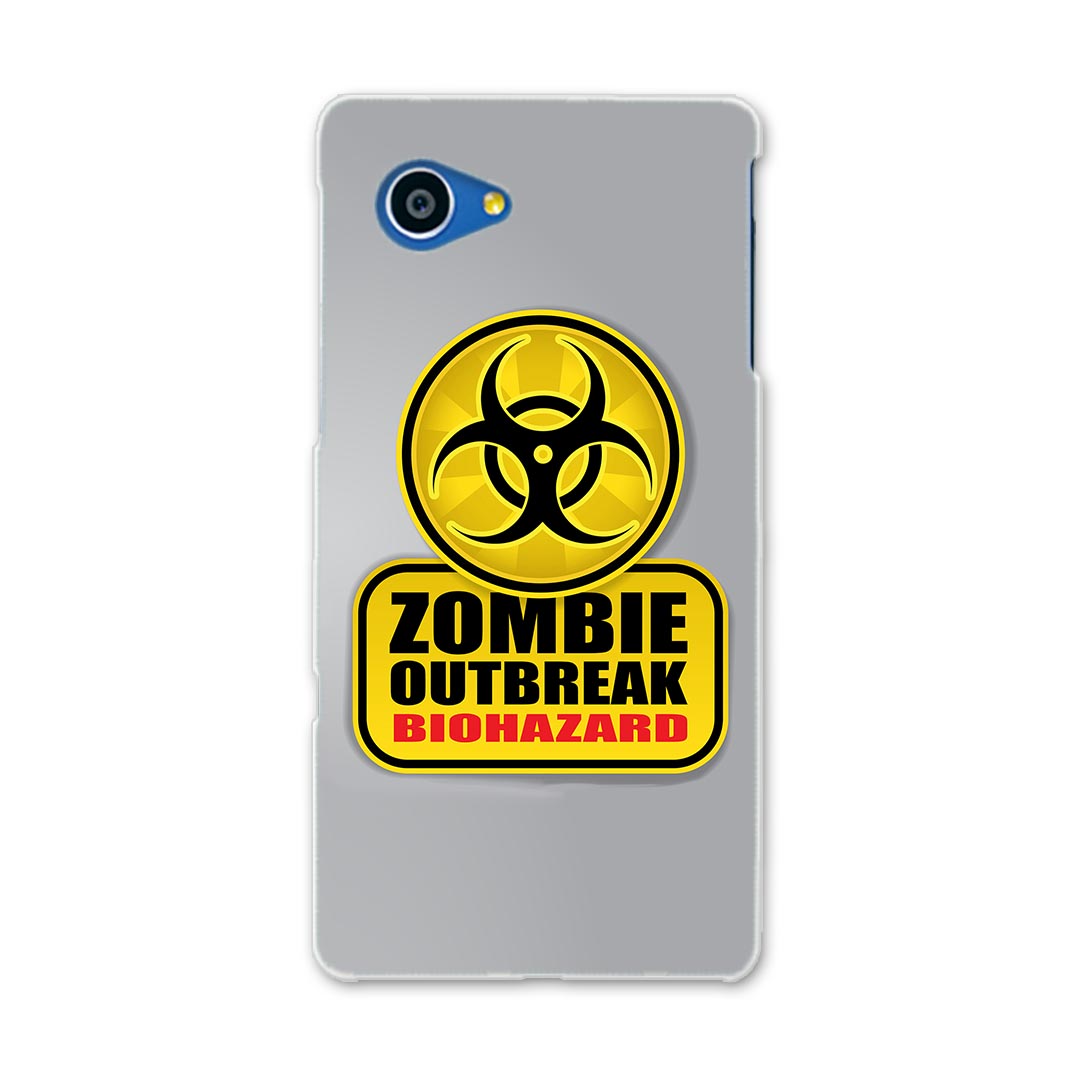SHV38 AQUOS SERIE mini セリエ ミニ shv38 au エーユー スマホ カバー スマホケース スマホカバー PC ハードケース 標識 ゾンビ バイオハザード ユニーク 001180