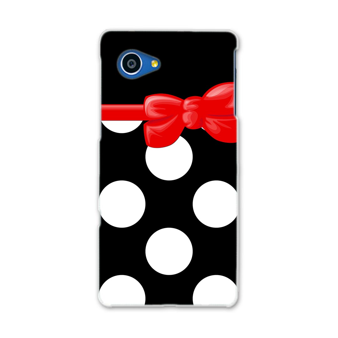 SHV38 AQUOS SERIE mini セリエ ミニ shv38 au エーユー スマホ カバー スマホケース スマホカバー PC ハードケース リボン 水玉 黒 チェック ボーダー 002346