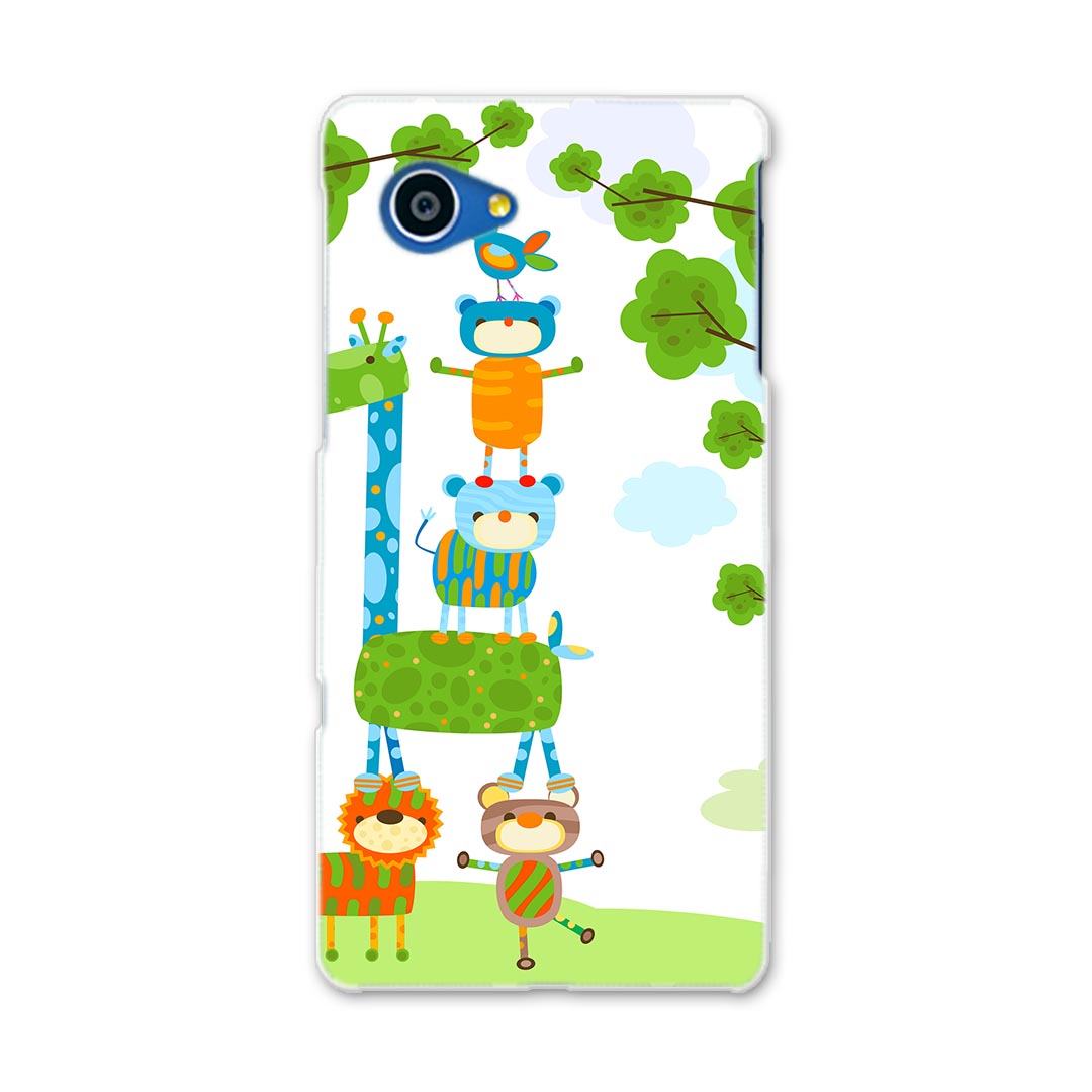 SHV38 AQUOS SERIE mini セリエ ミニ shv38 au エーユー スマホ カバー スマホケース スマホカバー PC ハードケース 動物　緑　イラスト ラブリー 005276