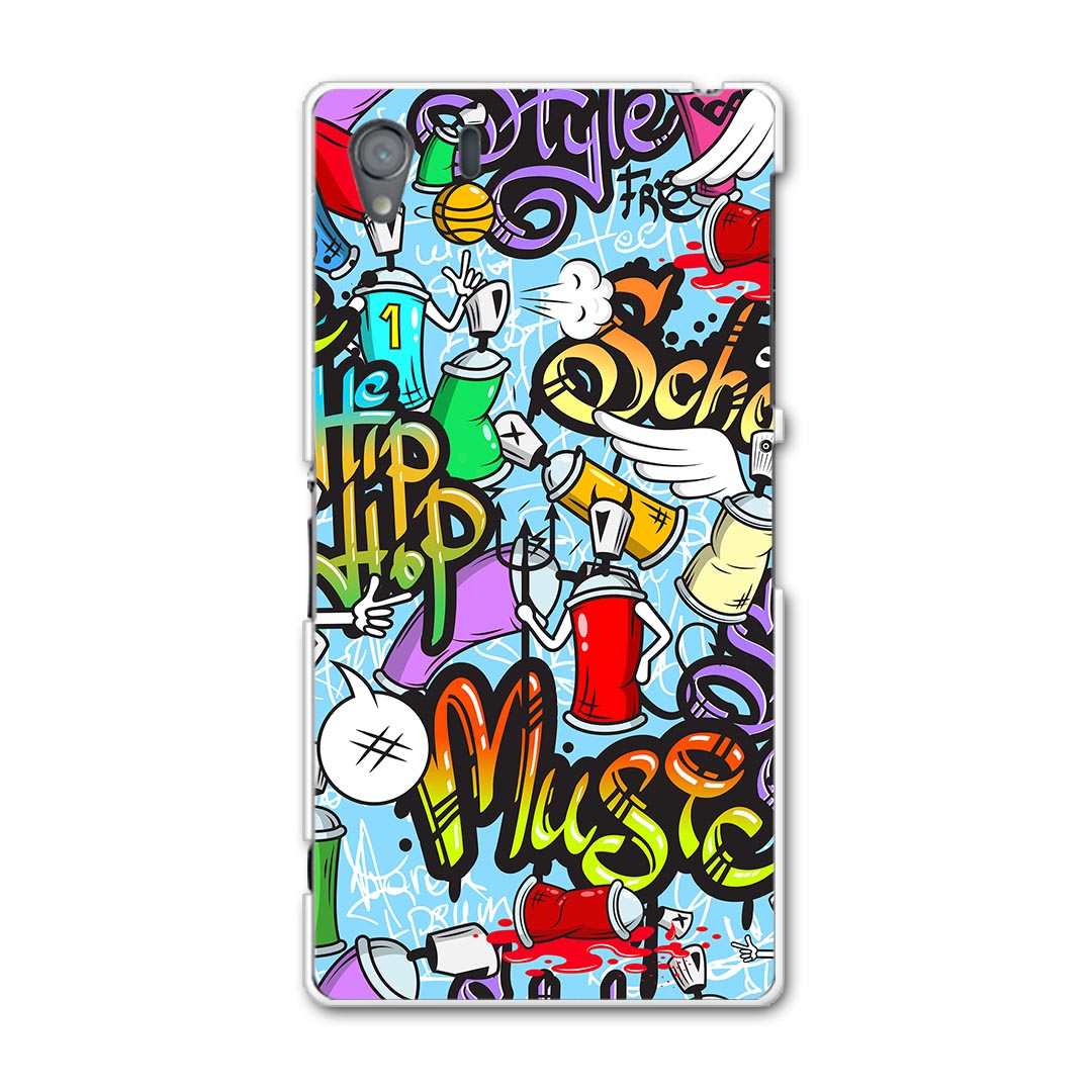 SO-01F XPERIA Z1 エクスペリア z1 so01f docomo ドコモ カバー ケース スマホケース スマホカバー PC ハードケース カラフル ペンキ インク パンク ユニーク 008487