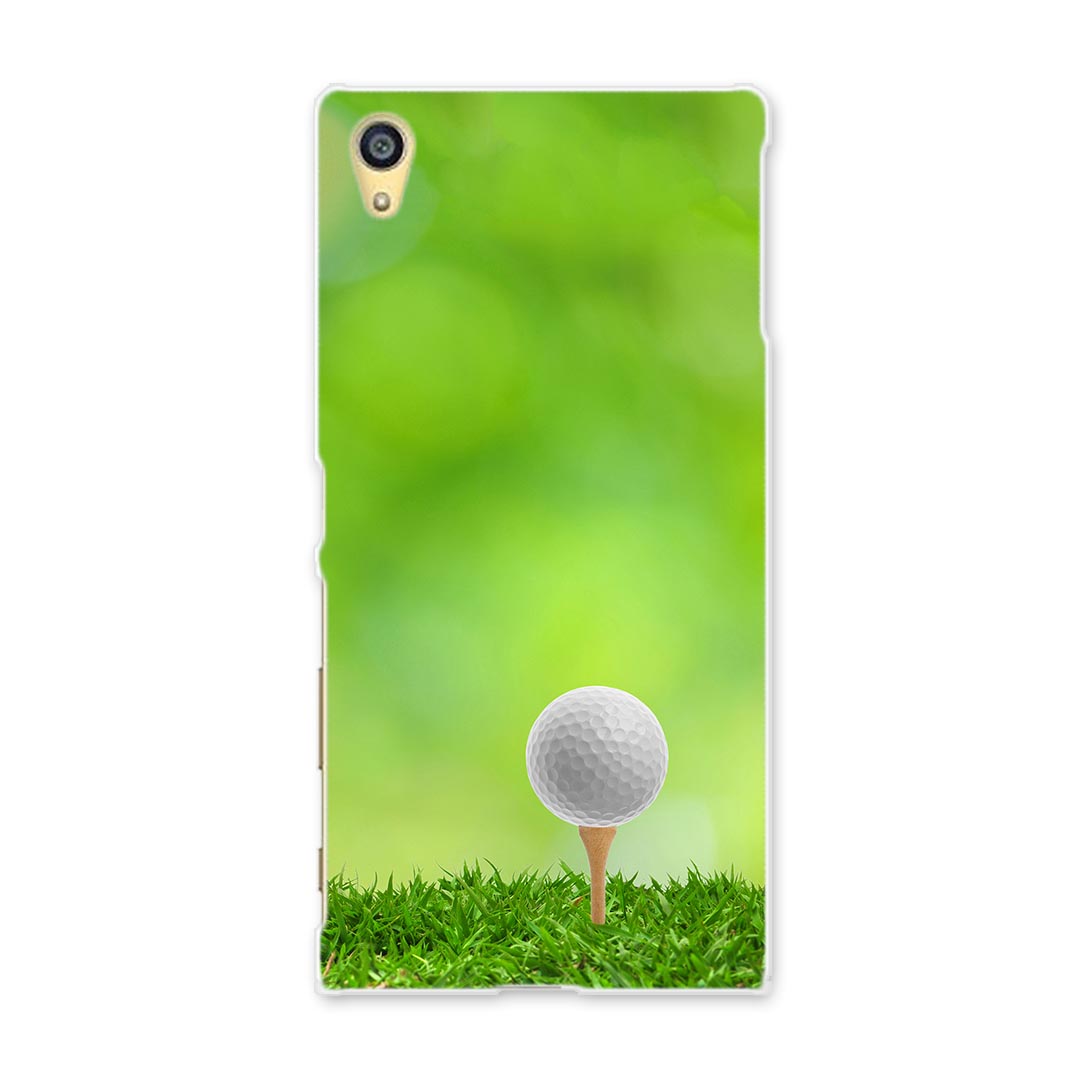 501SO Xperia Z5 エクスペリア softbank ソフトバンク スマホ カバー スマホケース ハード pc ケース ハードケース ゴルフ　ショット　芝生 スポーツ 000218