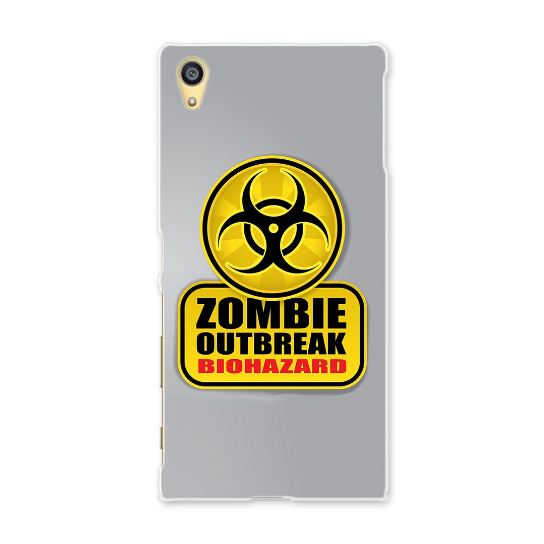 501SO Xperia Z5 エクスペリア softbank ソフトバンク スマホ カバー スマホケース ハード pc ケース ハードケース 標識 ゾンビ バイオハザード ユニーク 001180