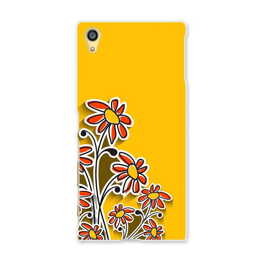 スマホ カバー あり ケース スマホケース スマホカバー TPU ソフトケース docomo au softbank 001235 花 オレンジ スマホ カバー あり ケース スマホケース スマホカバー TPU ソフトケース docomo au softbank 001235 花 オレンジ
