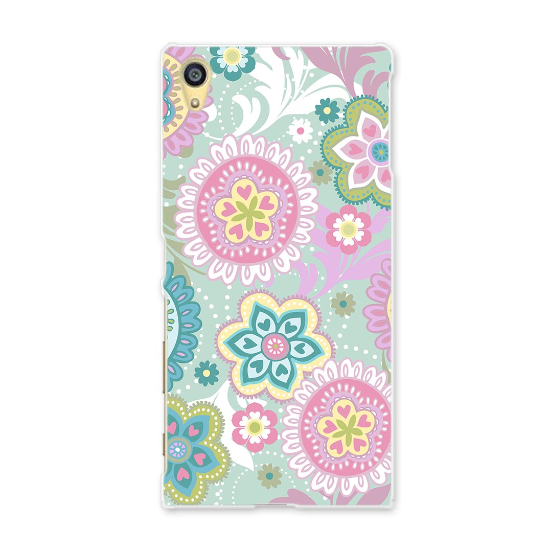 501SO　　スマホ カバー 501SO ケース スマホケース スマホカバー TPU ソフトケース Xperia Z5 エクスペリア フラワー 004812 Sony ソニー softbank ソフトバンク