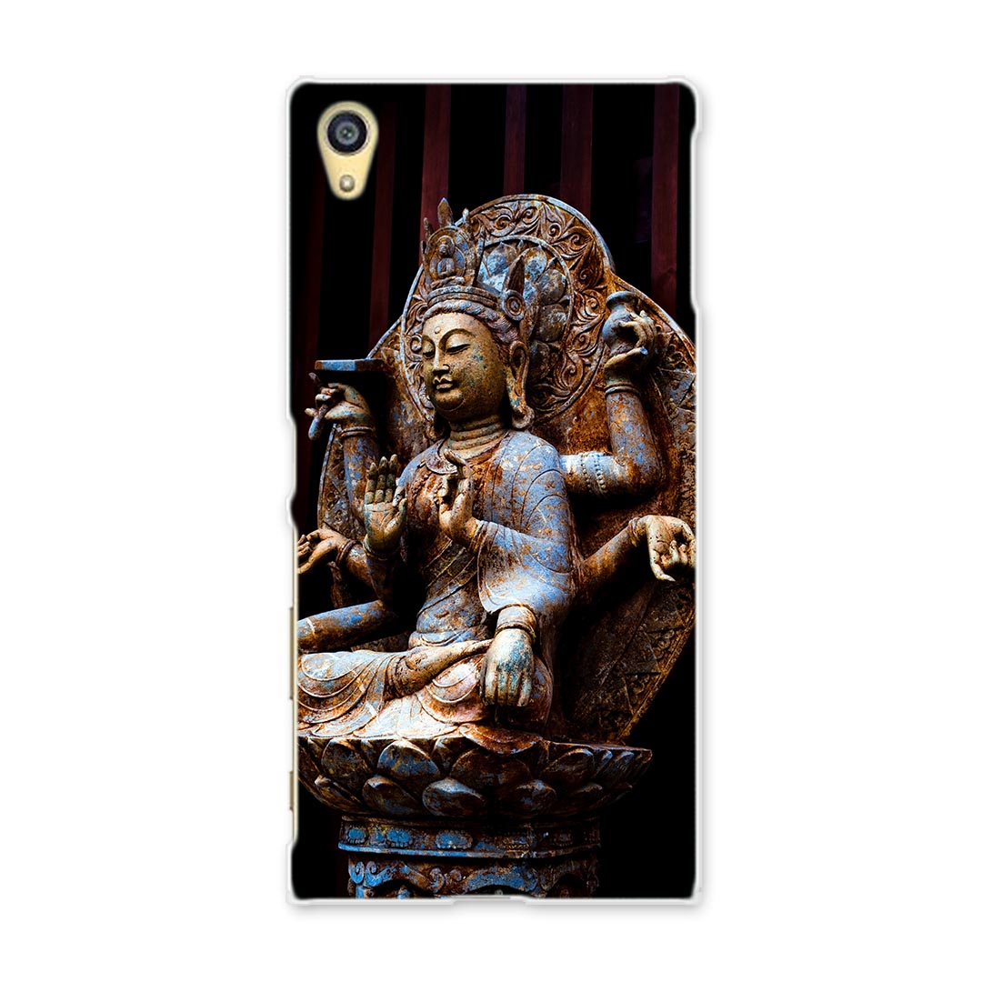 SO-01H Xperia Z5 エクスペリアz5 Sony ソニー docomo ドコモ スマホ カバー ケース スマホケース スマホカバー PC ハードケース 005093 仏像　写真　黒