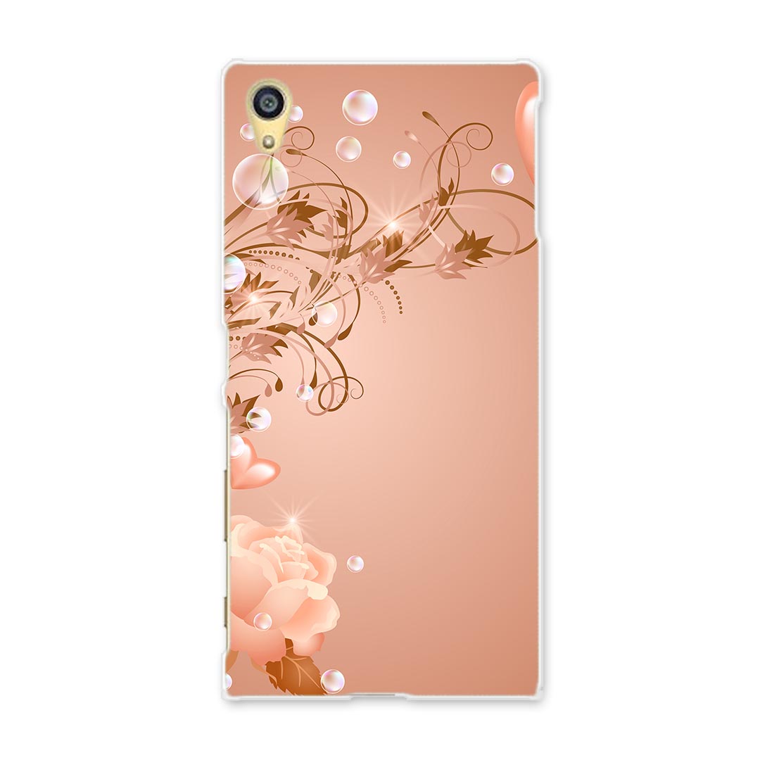 SO-01H Xperia Z5 エクスペリアz5 Sony ソニー docomo ドコモ スマホ カバー ケース スマホケース スマホカバー PC ハードケース 005271 薔薇 ハート シャボン玉