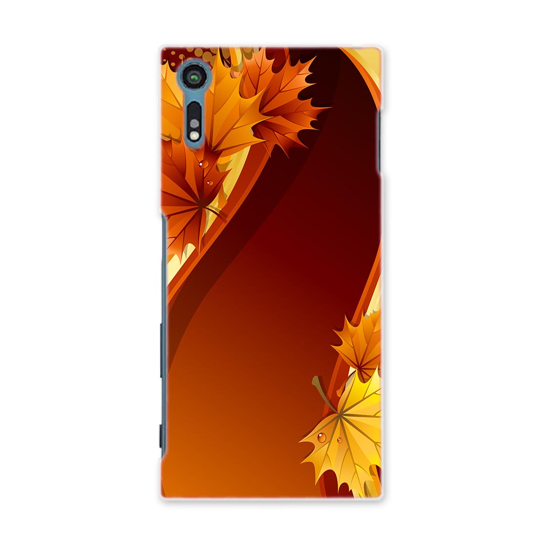 SO-01J Xperia XZ エクスペリア　XZ so01j docomo ドコモ スマホ カバー スマホケース スマホカバー PC ハードケース 紅葉　秋 フラワー 001252