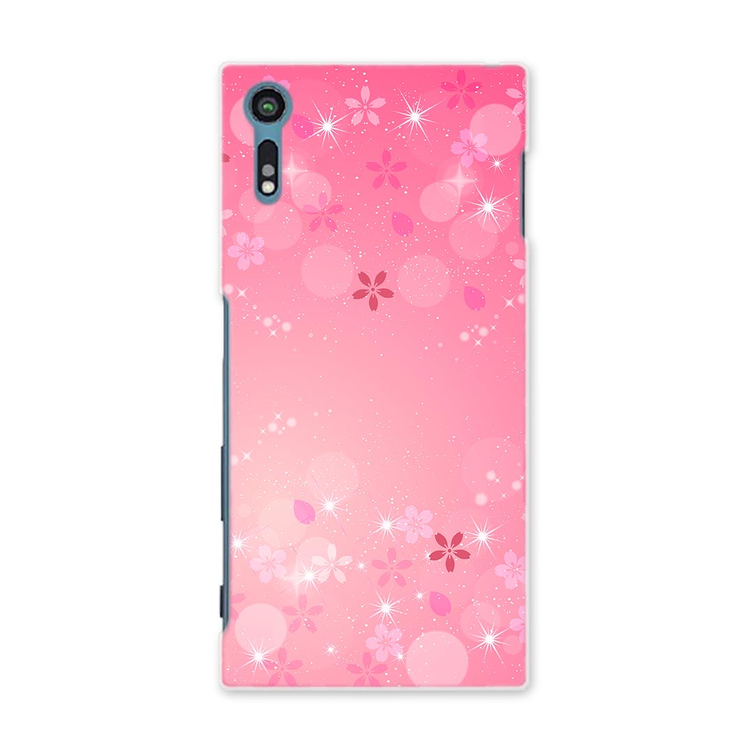 Rakuten - 601SO Xperia XZ エクスペリア　XZ softbank ソフトバンク スマホ カバー スマホケース ハード pc ケース ハードケース 桜　花 ラブリー 001625