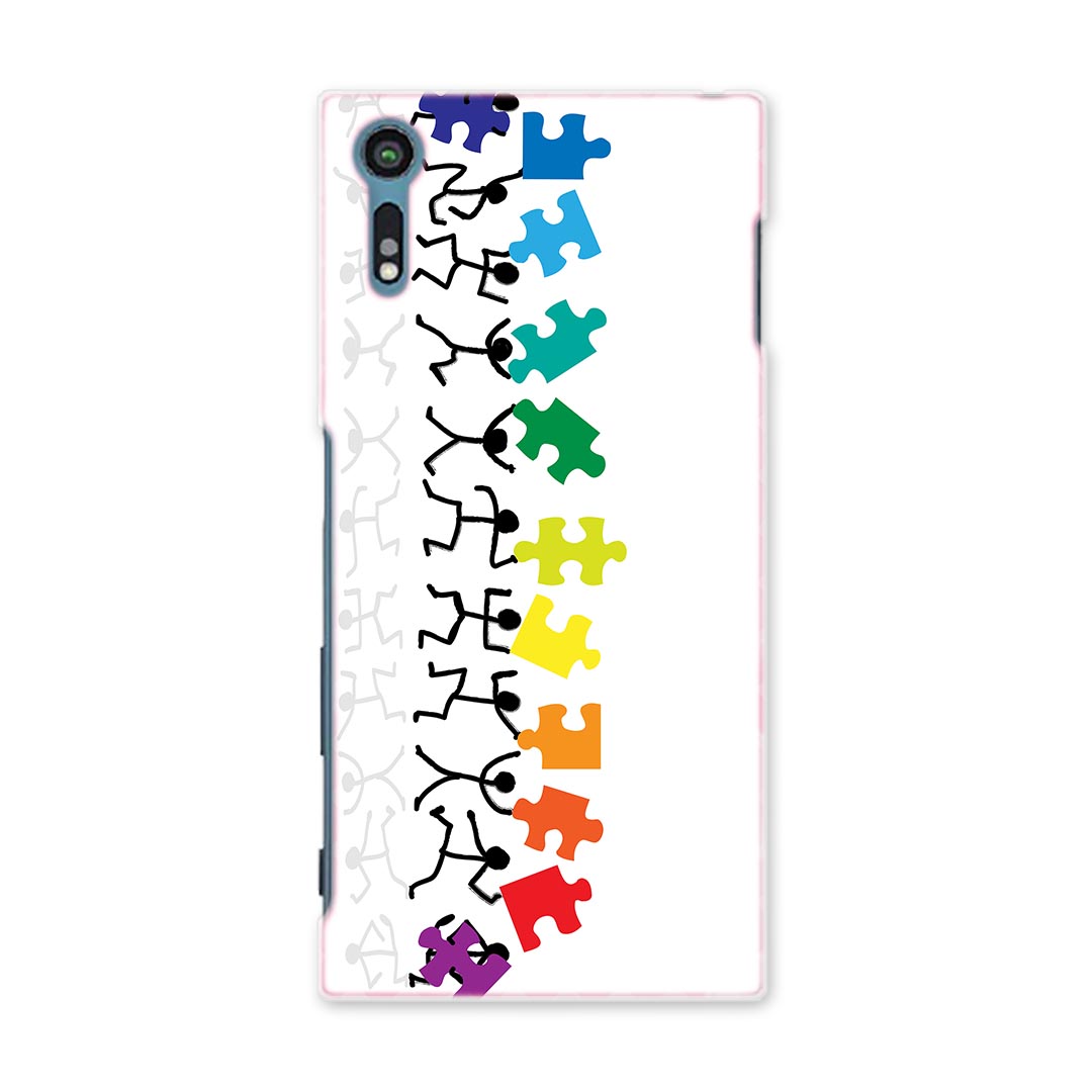SO-01J Xperia XZ エクスペリア XZ so01j docomo ドコモ スマホ カバー スマホケース スマホカバー PC ハードケース カラフル イラスト パズル その他 ユニーク 003524