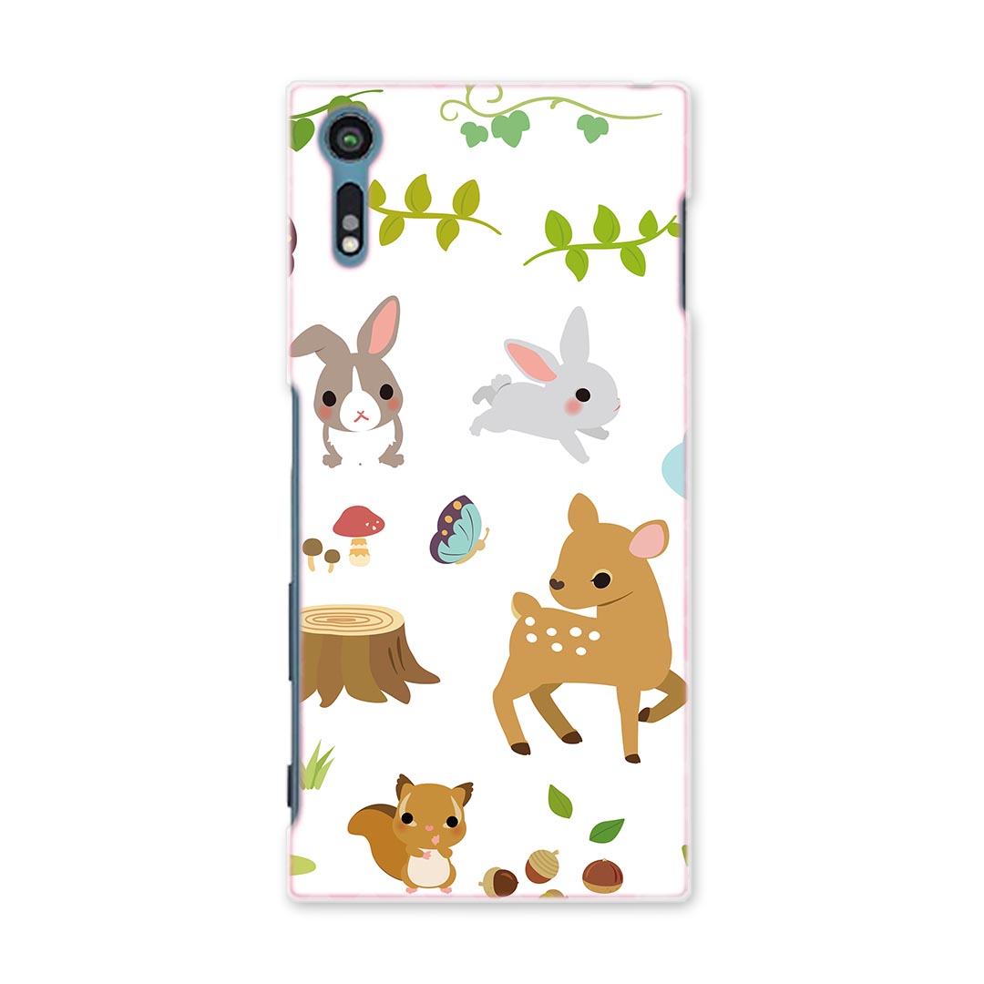 Rakuten - SO-01J Xperia XZ エクスペリア　XZ so01j docomo ドコモ スマホ カバー スマホケース スマホカバー PC ハードケース 動物　イラスト　キャラクター アニマル 005809