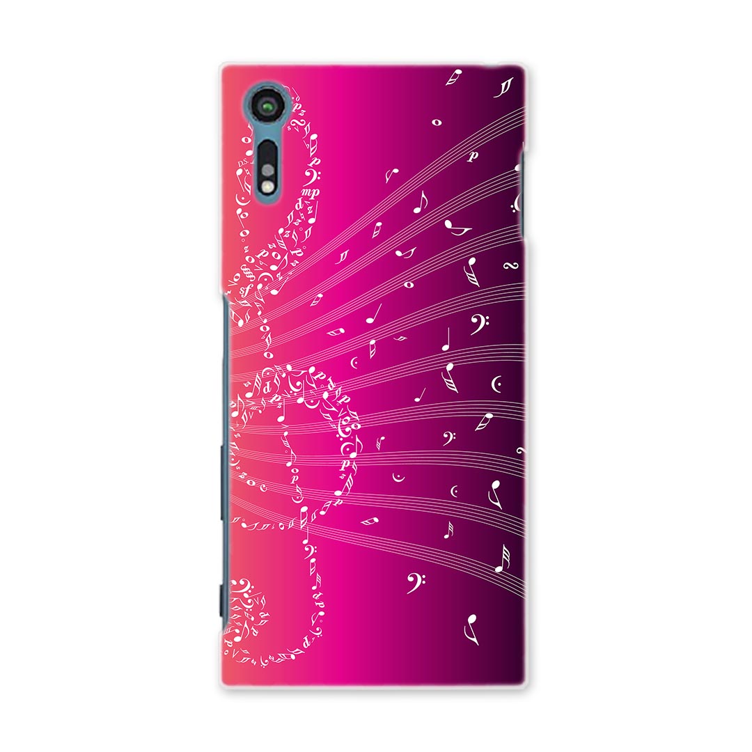 602SO Xperia XZs エクスペリアXZs softbank ソフトバンク 602so スマホ カバー ケース スマホケース スマホカバー TPU ソフトケース 006354 音符　楽譜