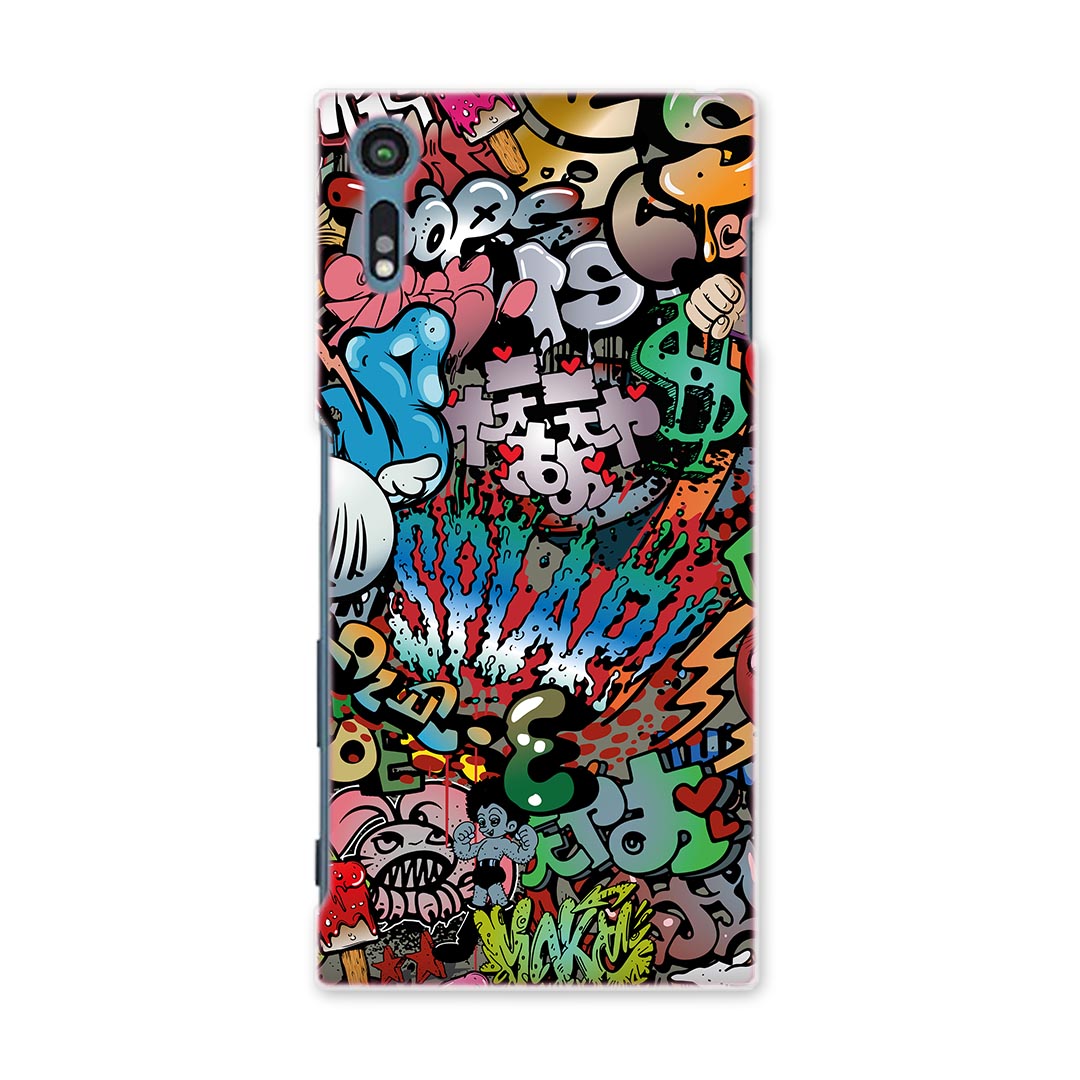 樂天商城 - SOV35 Xperia XZs エクスペリア XZs au エーユー スマホ カバー ケース スマホケース スマホカバー TPU ソフトケース 英語 イラスト 文字 クール 006746