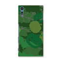 SOV35 Xperia XZs エクスペリア XZs au エーユー スマホ カバー スマホケース ハード pc ケース ハードケース 緑 グリーン ハロウィン カボチャ 模様 クール 008502