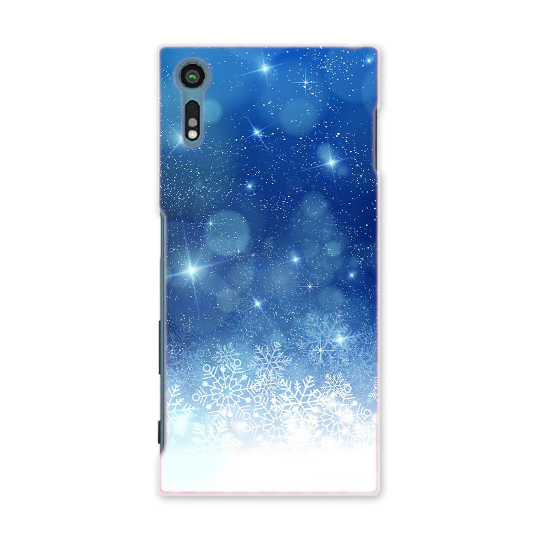 602SO Xperia XZs エクスペリアXZs softbank ソフトバンク 602so スマホ カバー ケース スマホケース スマホカバー TPU ソフトケース 012838 雪　空　夜空