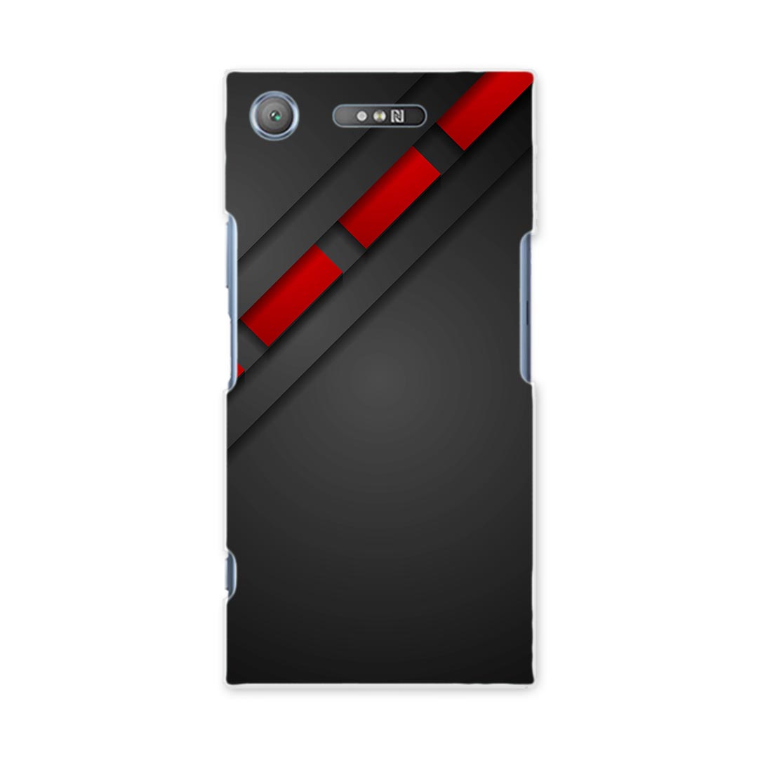 701SO XPERIA　XZ1 エクスペリア　XZ1 701so softbank スマホ カバー ケース スマホケース スマホカバー PC ハードケース 008515 黒　ブラック　赤　レッド　模様
