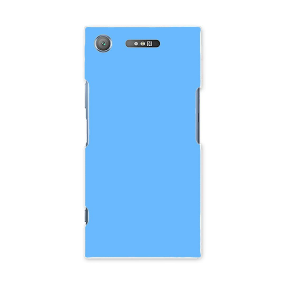 SOV36 XPERIA XZ1 エクスペリア XZ1 sov36 au エーユー スマホ カバー スマホケース スマホカバー PC ハードケース 012242 水色 単色 シンプル