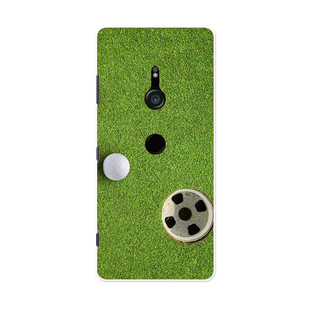 801SO Xperia XZ3 エクスペリア エックスゼットスリー 801so softbank スマホ カバー ケース スマホケース スマホカバー PC ハードケース 000206 ゴルフ　ショット　芝生