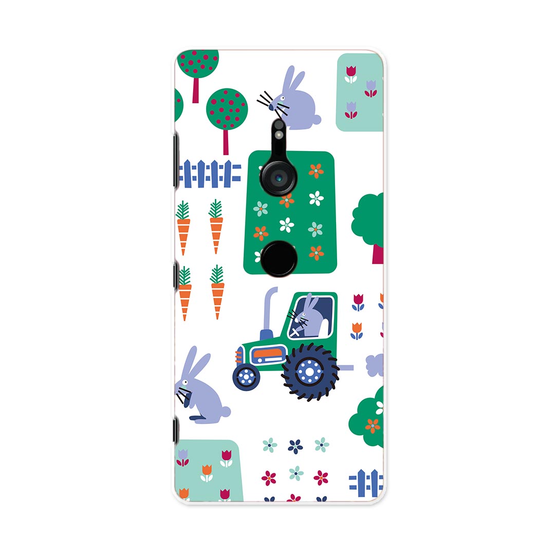 801SO Xperia XZ3 エクスペリア エックスゼットスリー 801so softbank スマホ カバー ケース スマホケース スマホカバー PC ハードケース 003930 うさぎ　動物　キャラクター