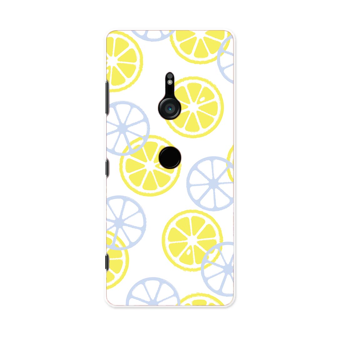 Mobile Phone Cases - SO-01L Xperia XZ3 エクスペリア エックスゼットスリー so01l docomo ドコモ スマホ カバー ケース スマホケース スマホカバー PC ハードケース 008331 レモン 黄色 パステル 模様
