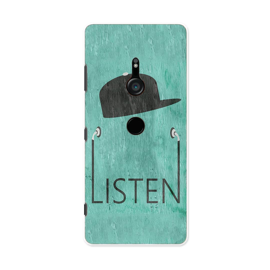 801SO Xperia XZ3 エクスペリア エックスゼットスリー 801so softbank スマホ カバー ケース スマホケース スマホカバー TPU ソフトケース 011185 音楽　帽子　ファッション