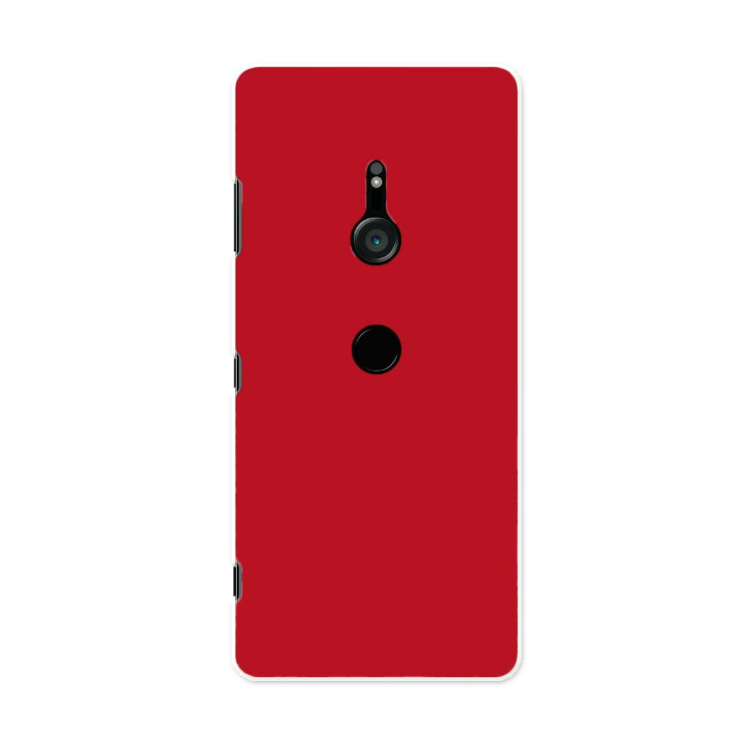 SO-01L Xperia XZ3 エクスペリア エックスゼットスリー so01l docomo ドコモ スマホ カバー ケース スマホケース スマホカバー PC ハードケース 012229 赤 単色 シンプル