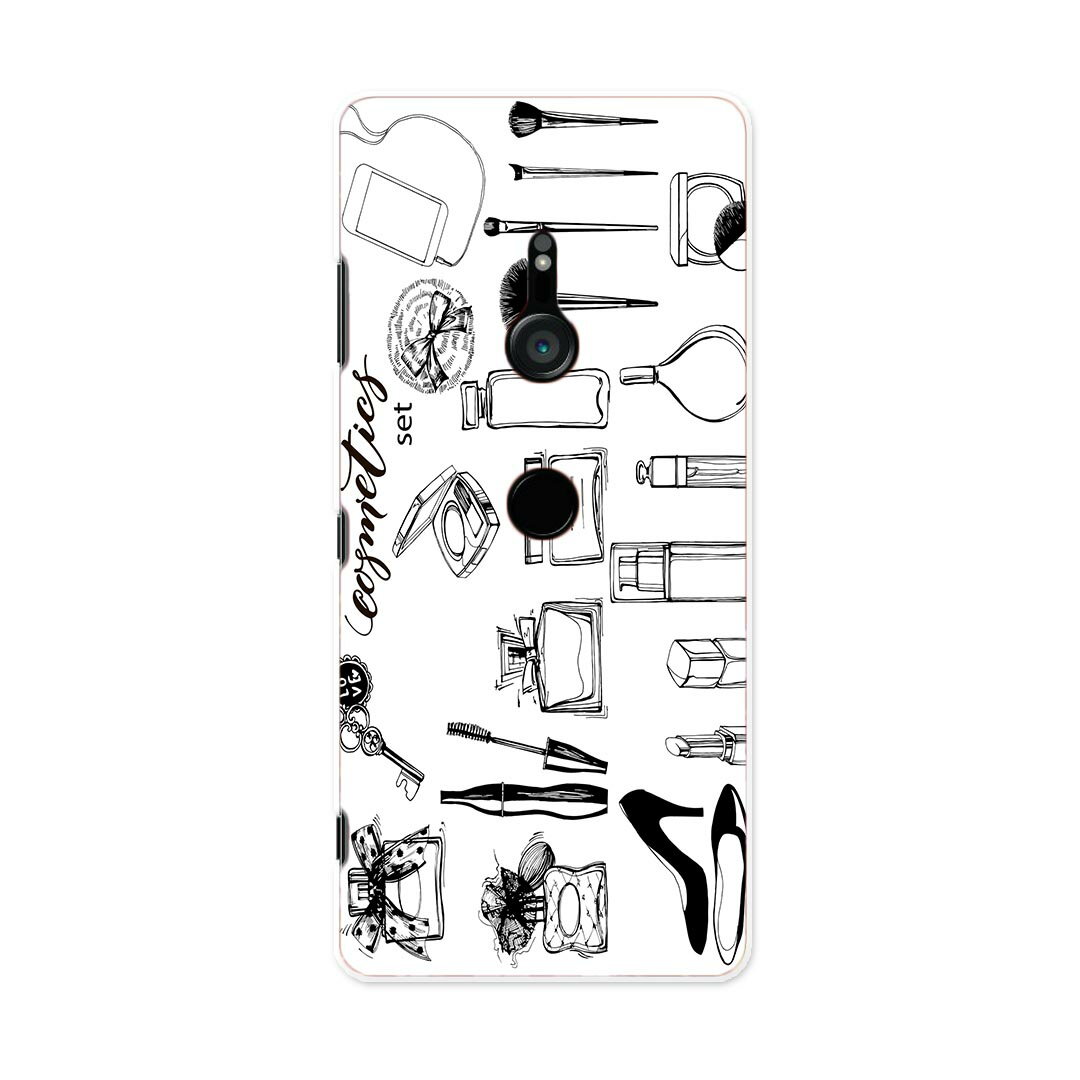 801SO Xperia XZ3 エクスペリア エックスゼットスリー 801so softbank スマホ カバー ケース スマホケース スマホカバー PC ハードケース 013228 おしゃれモノトーンモノトーン 香水のサムネイル