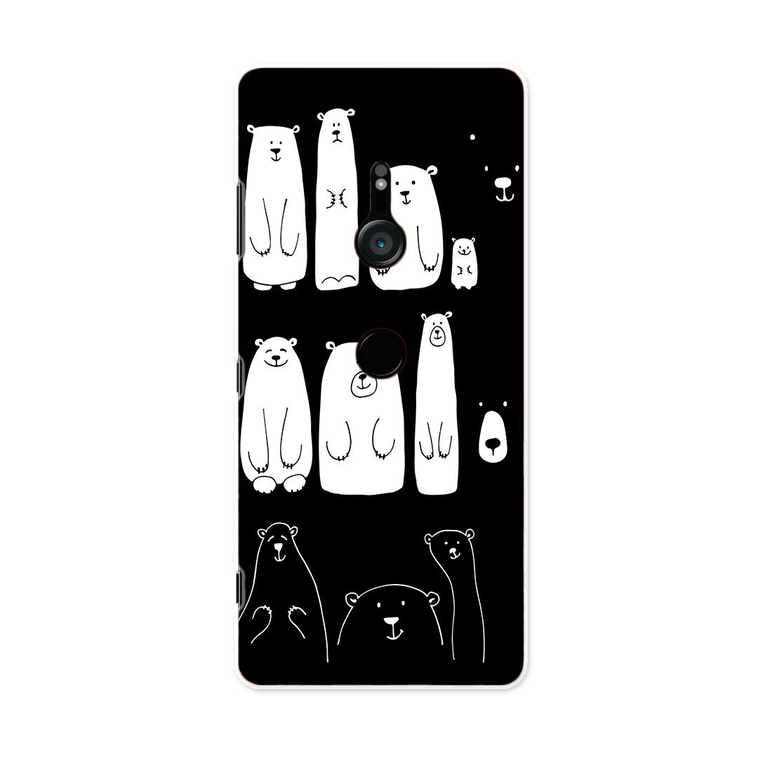 801SO Xperia XZ3 エクスペリア エックスゼットスリー 801so softbank スマホ カバー ケース スマホケース スマホカバー PC ハードケース 014600 クマ 動物 アニマル