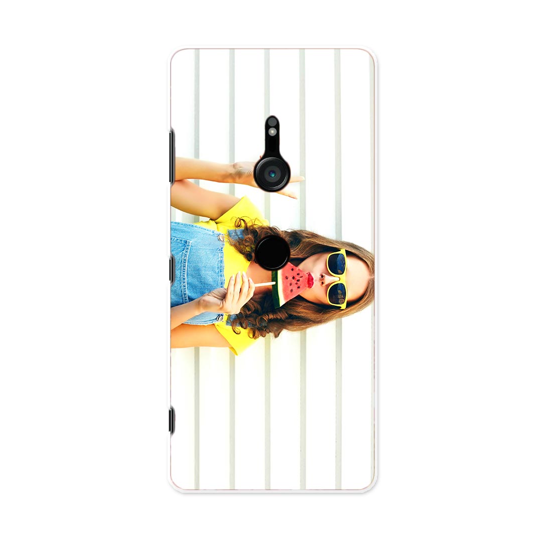 801SO Xperia XZ3 エクスペリア エックスゼットスリー 801so softbank スマホ カバー ケース スマホケース スマホカバー PC ハードケース 014930 夏　外国人　すいか　ユニーク